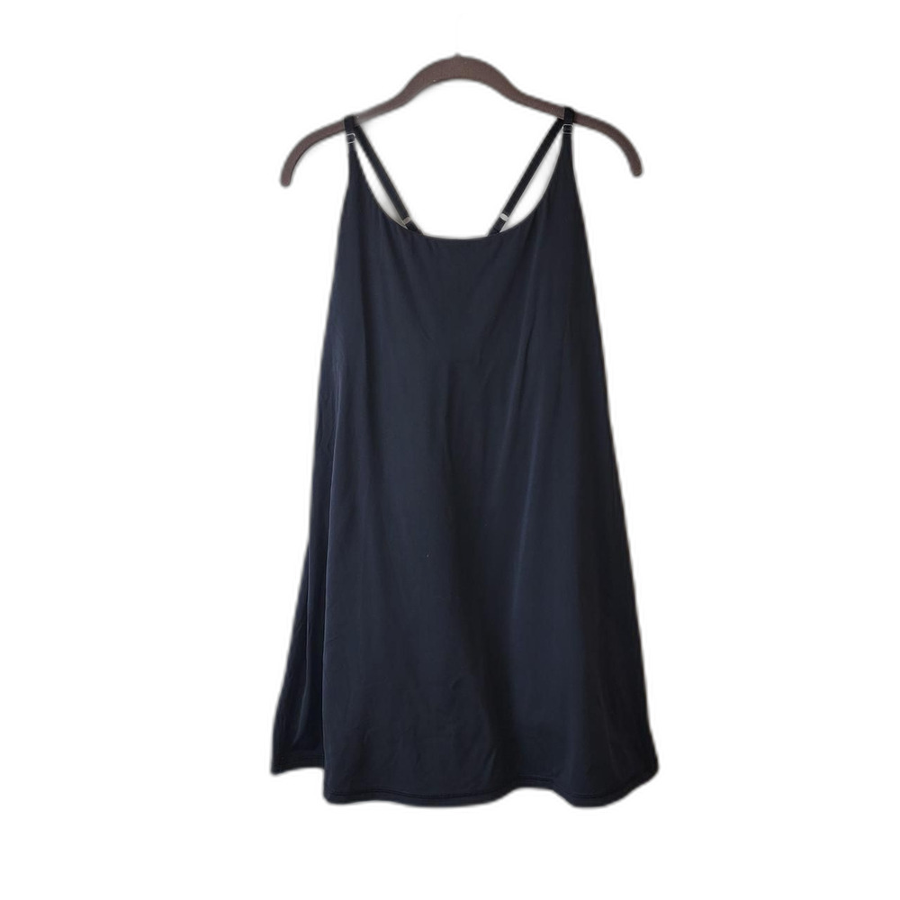 LulaRoe Black Mini Dress Adjustable Straps Side Pockets Size L